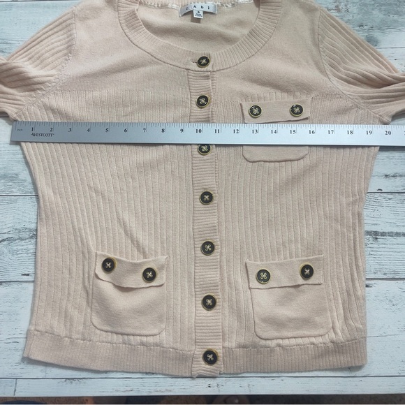 CAbi Blush Pink Cashmere Blend Cardigan Style 494 Small - Picture 5 of 10